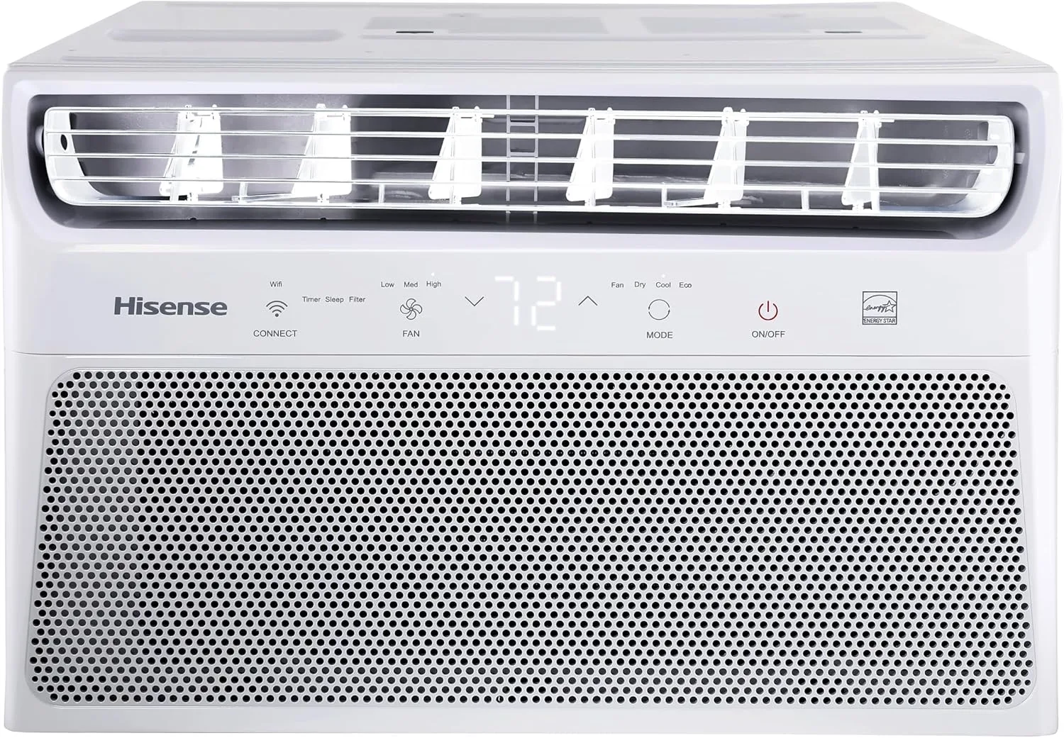 Ar-condicionado de janela Hisense Eletrônico Wi-Fi 7.500 BTUs